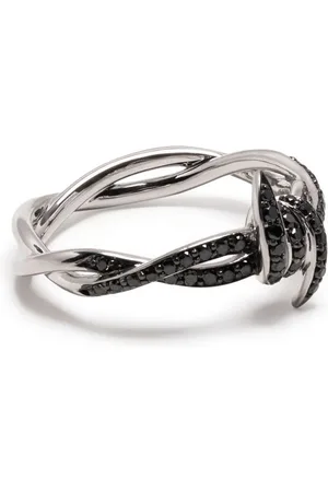STEPHEN WEBSTER 18kt white gold Forget Me Knot diamond ring
