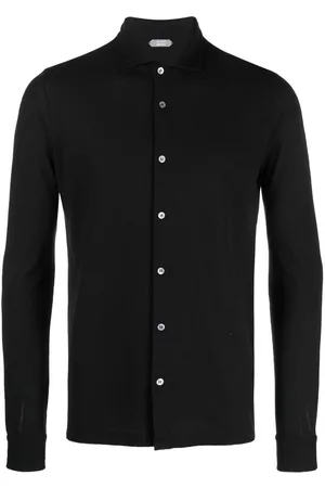 ZANONE Spread-collar shirt
