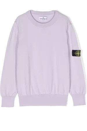 Stone Island Logo-patch long-sleeve sweatshirt