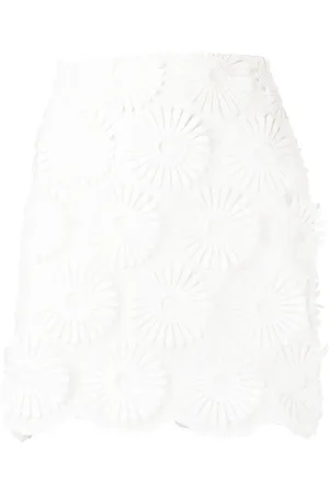 Elie saab Floral-embroidered miniskirt