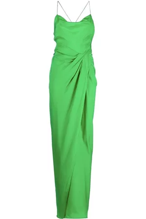 GAUGE81 Shiroi draped silk maxi dress