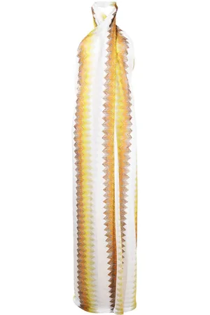 Missoni Zig-zag halterneck maxi dress