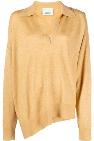 Isabel Marant Spread-collar knitted top