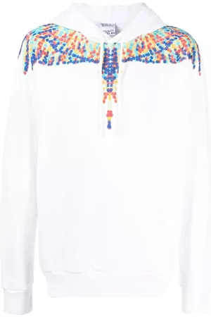 MARCELO BURLON Cotton drawstring hoodie