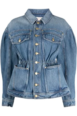 ULLA JOHNSON Balloon-sleeve denim jacket