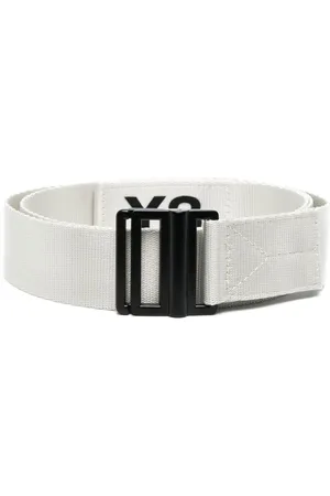 Y-3 Logo-print buckle belt