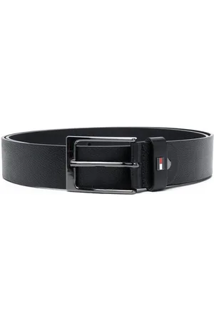 Tommy Hilfiger Logo-plaque leather belt