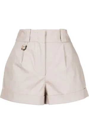 VIVETTA High-waisted cotton shorts