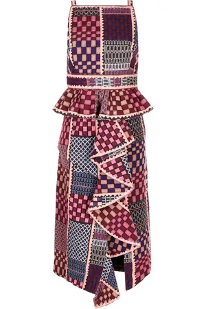 ULLA JOHNSON Valory square neck dress