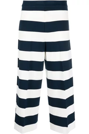 Twin-Set Striped cropped trousers