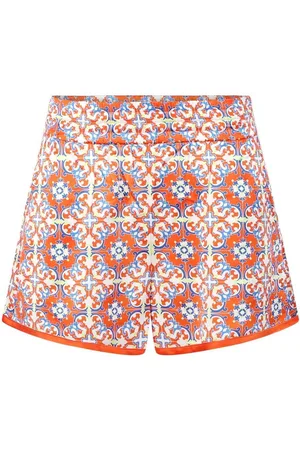 RTA Martim tile-motif shorts