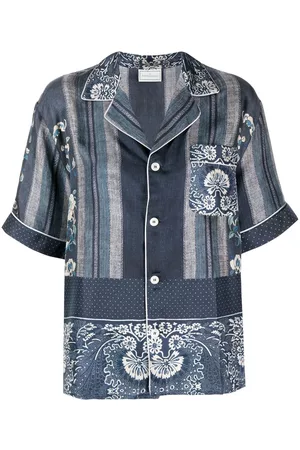 PIERRE-LOUIS MASCIA Floral-print silk shirt