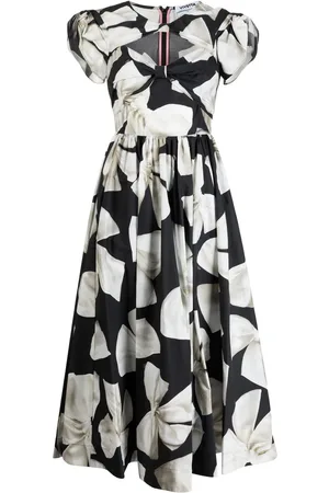 VIVETTA Floral-print cut-out dress