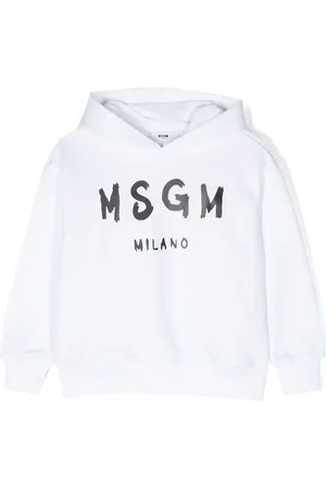 Msgm Logo-print cotton sweatshirt