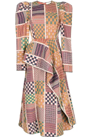 ULLA JOHNSON Panelled cotton dress