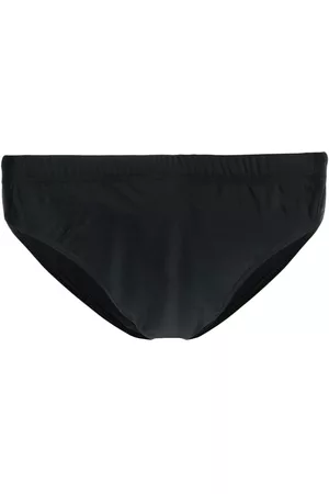 Moschino Rear logo-print swim trunks