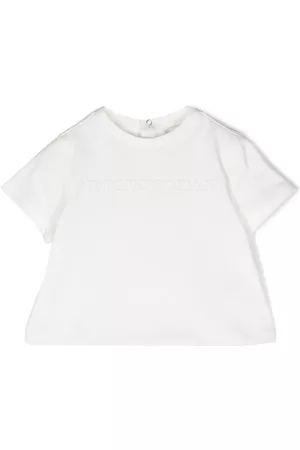 Emporio Armani Logo embroidered cotton T-shirt