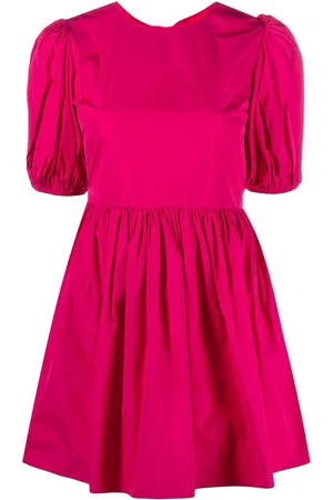 RED Valentino Bow-detail taffeta mini dress