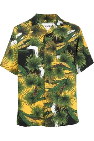 Iceberg Palm-print short-sleeve shirt