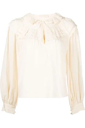 ULLA JOHNSON Aria ruffled silk blouse