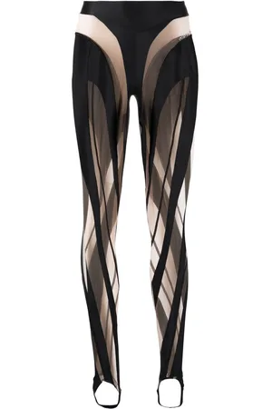 MUGLER Semi-sheer leggings