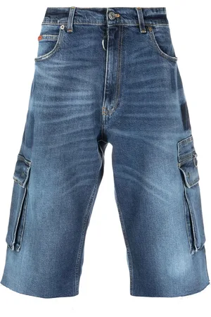 MARTINE ROSE Denim cargo shorts