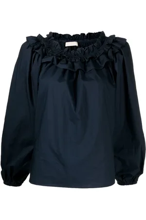 ULLA JOHNSON Olga ruffled cotton blouse
