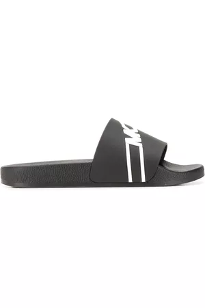 Michael Kors Men Flip Flops - Monogram logo printed sliders