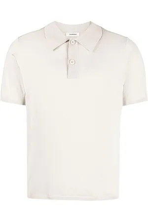 Sandro Men Polo Shirts - Fine-knit short-sleeve polo shirt