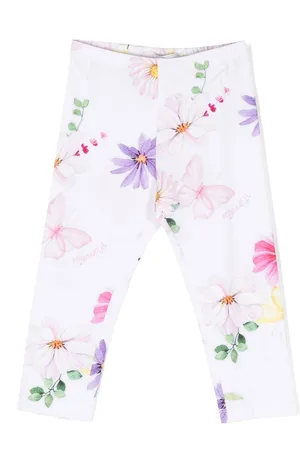 MONNALISA Floral-print cotton-stretch legging