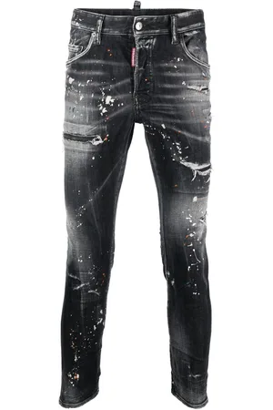Dsquared2 Paint-splatter distressed jeans