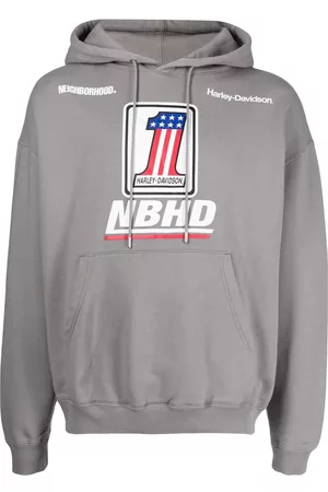 NEIGHBORHOOD X Harley Davidson logo-print hoodie