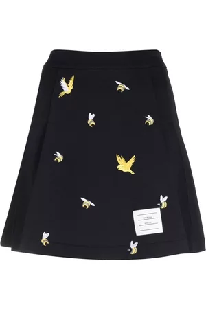 Thom Browne Embroidered A-line skirt