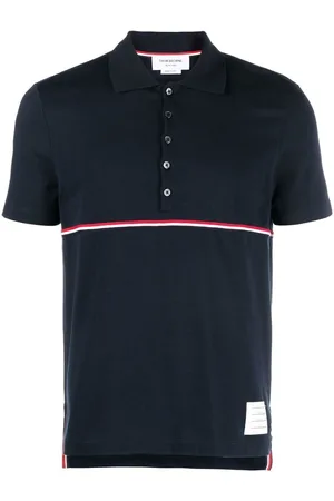 Thom Browne RWB-stripe polo shirt