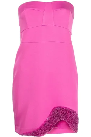 Patrizia Pepe Beaded bandeau mini dress