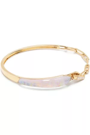 STEPHEN WEBSTER 18kt yellow Slimline Shard opal diamond bracelet