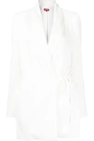 Staud Everly tie-fastened blazer