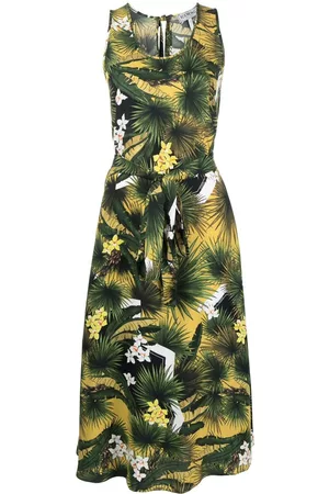 Iceberg Big floral midi dress