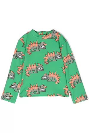 Stella McCartney Lizard-print long-sleeve top