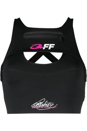 OFF-WHITE For Run cut-out sports bra