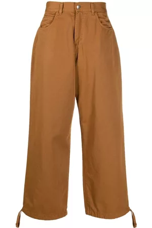 SOCIÉTÉ ANONYME Logo-print wide-leg trousers
