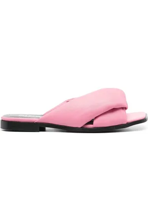 Pinko Padded cross-strap sandals