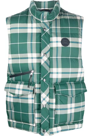 Woolrich Check-pattern quilted gilet