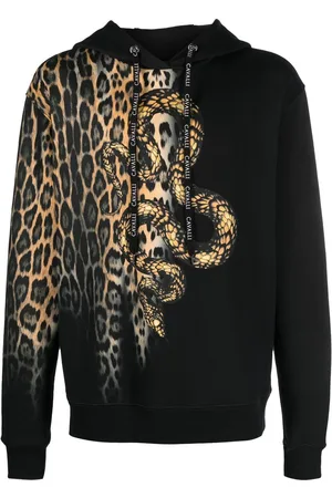 Roberto Cavalli Animal motif crew neck sweatshirt