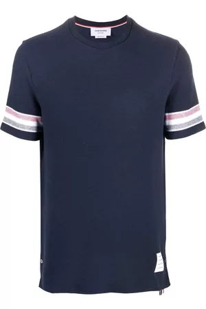 Thom Browne Tri-colour striped knit T-shirt