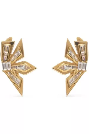 STEPHEN WEBSTER 18kt yellow Cascade diamond earring