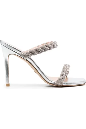 Stuart Weitzman Addison crystal-embellished mules