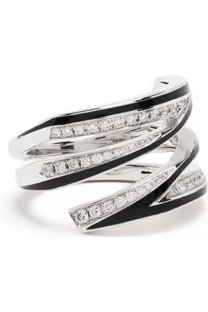 STEPHEN WEBSTER 18kt white gold Vertigo Infinity diamond ring