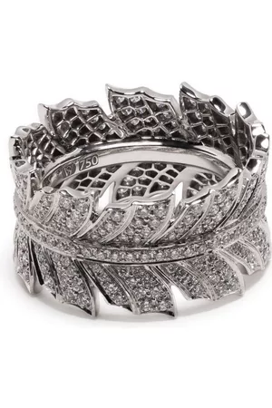 STEPHEN WEBSTER 18kt white gold Magnipheasant Band diamond ring