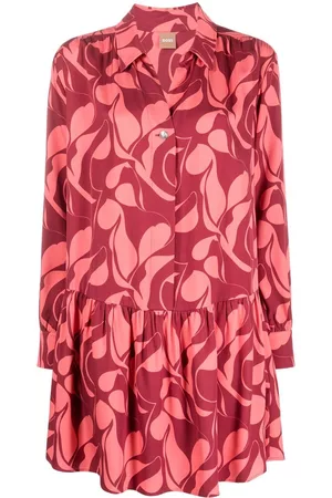 HUGO BOSS Abstract short shirt dress